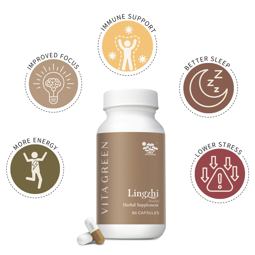 Lingzhi (Reishi) Herbal Supplement